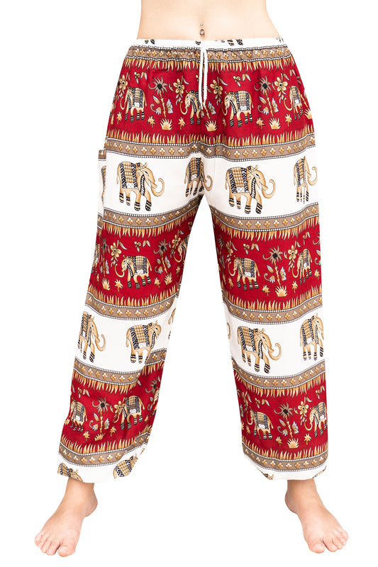 Elephant Wonder Pants in Red