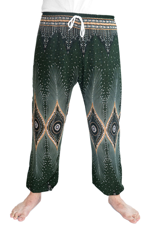 Diamond Peacock Pants in Green